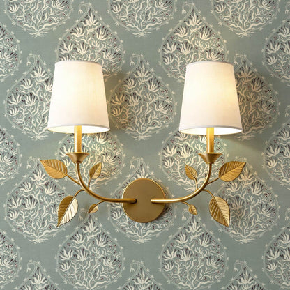 Narcisa Block Print Sea Glass Cream Wallpaper