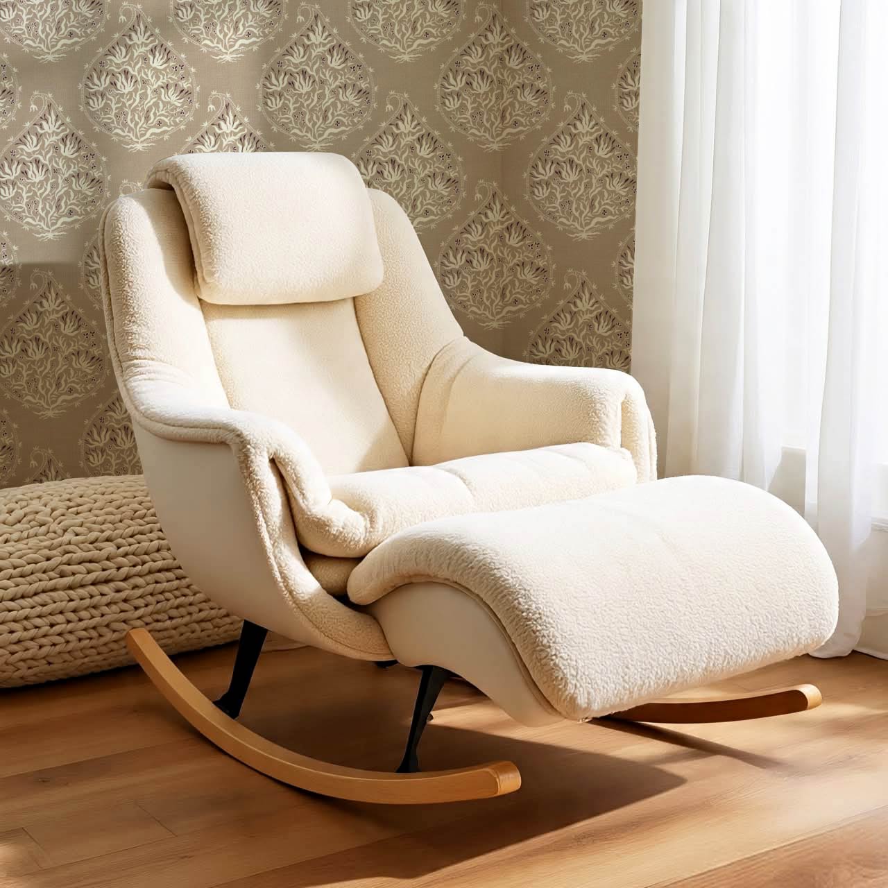 Narcisa Block Print Taupe Cream Wallpaper