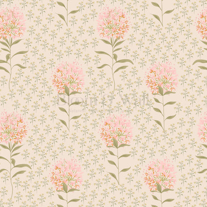 Natalie Dandelion Dreams Blush Wallpaper
