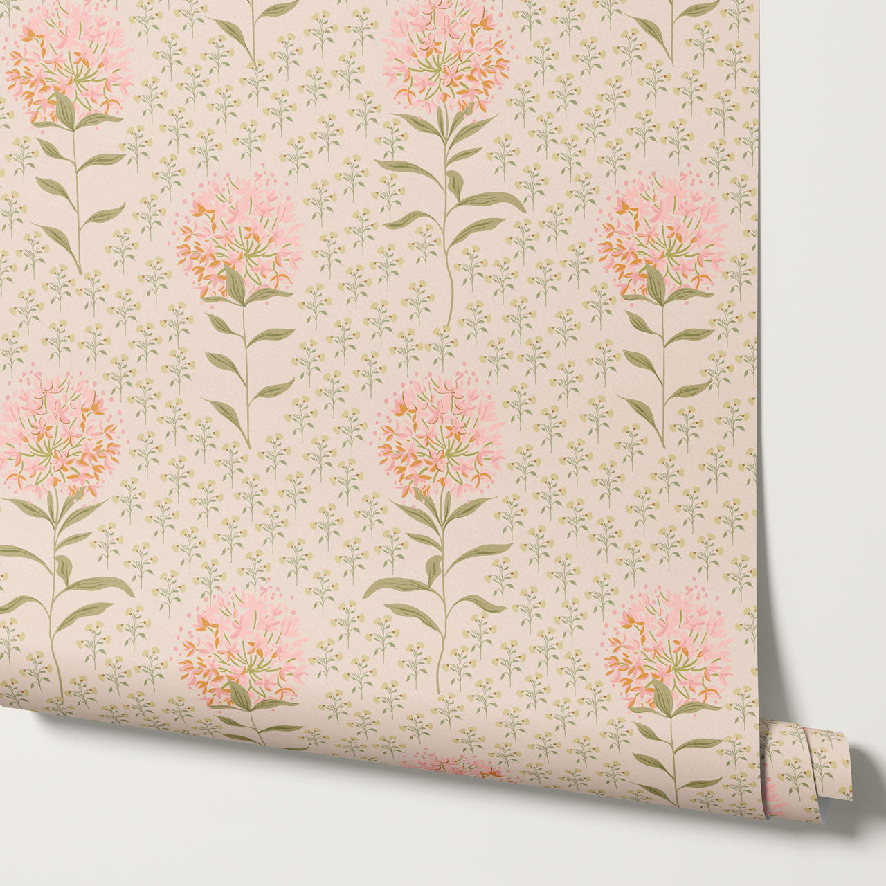 Natalie Dandelion Dreams Blush Wallpaper