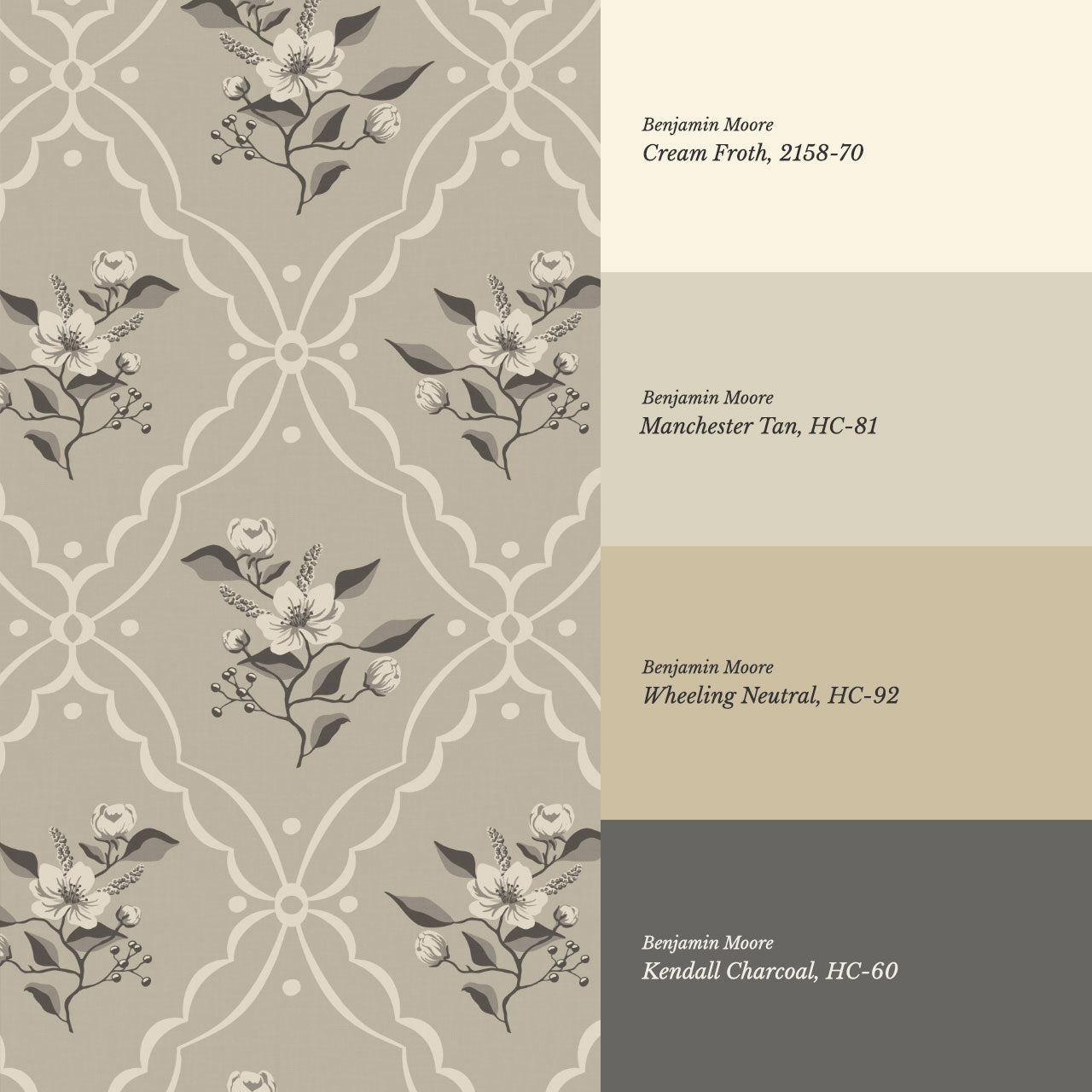 Nayeli Cottage Diamond Sand Wallpaper
