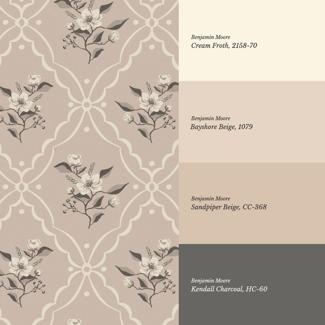 Nayeli Cottage Diamond Rose Dust Wallpaper