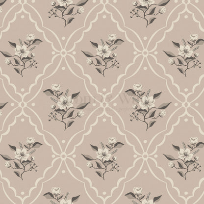 Nayeli Cottage Diamond Rose Dust Wallpaper