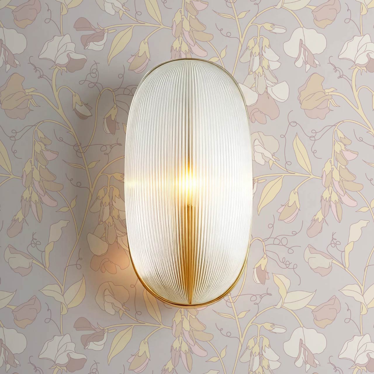 Nella Sweet Pea Dusty Mauve Wallpaper