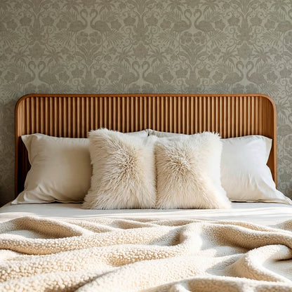 Nemy Flamingoes Stone Taupe Wallpaper