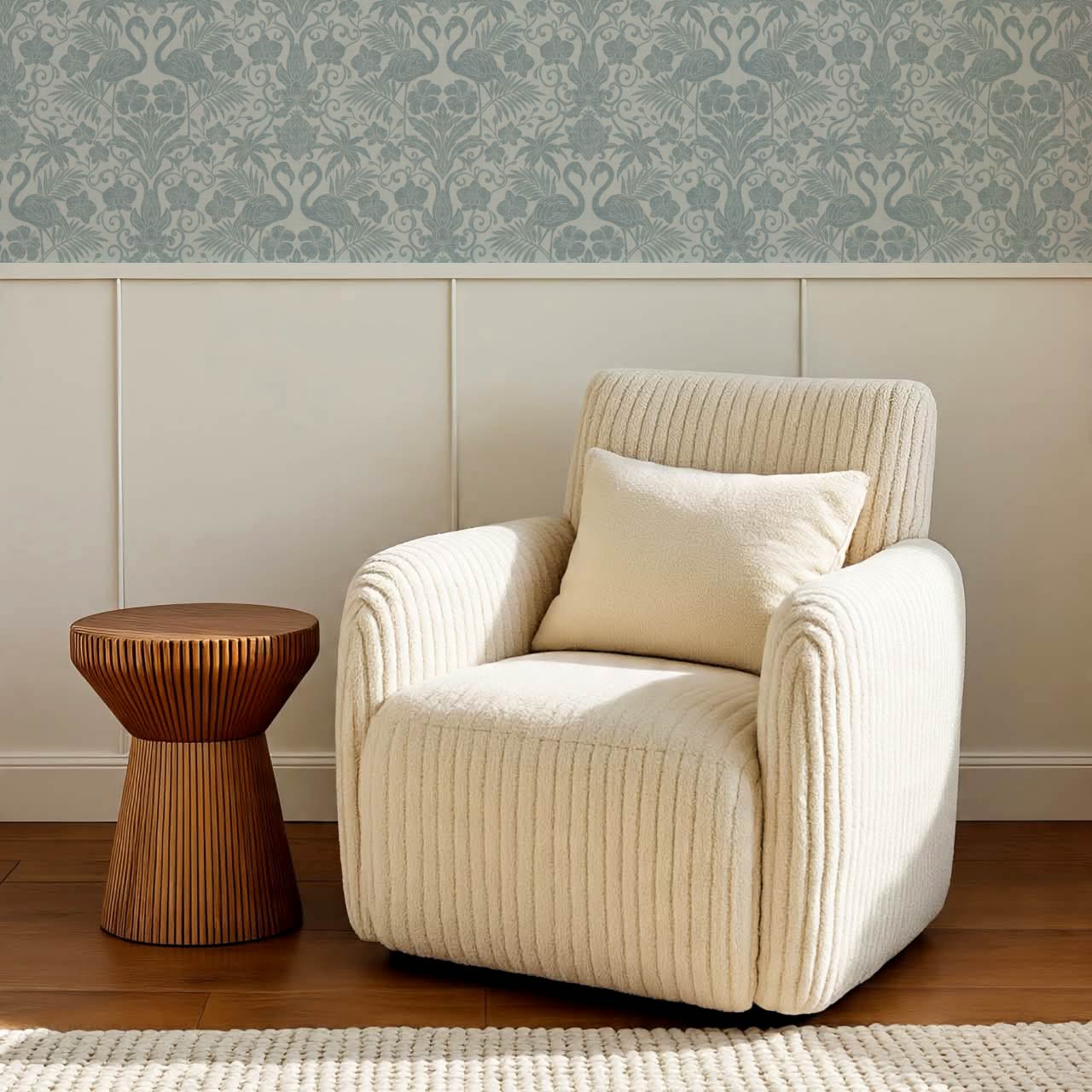 Nemy Flamingoes Sky Blue Wallpaper