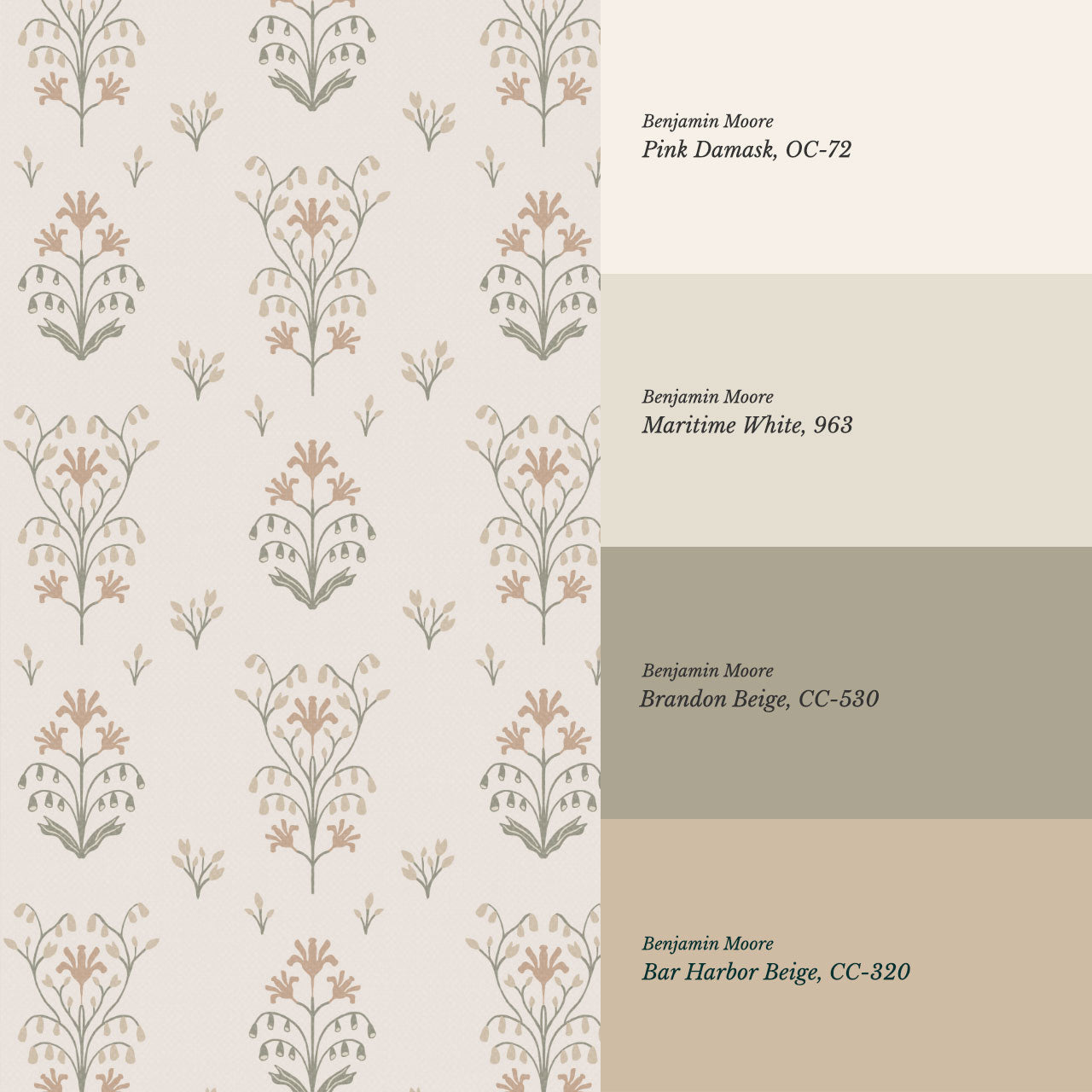 Neva Garden Neutral Wallpaper