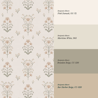 Neva Garden Neutral Wallpaper