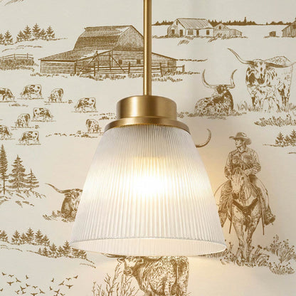 Noemi Western Longhorn Cowboy Olive Cream Wallpaper