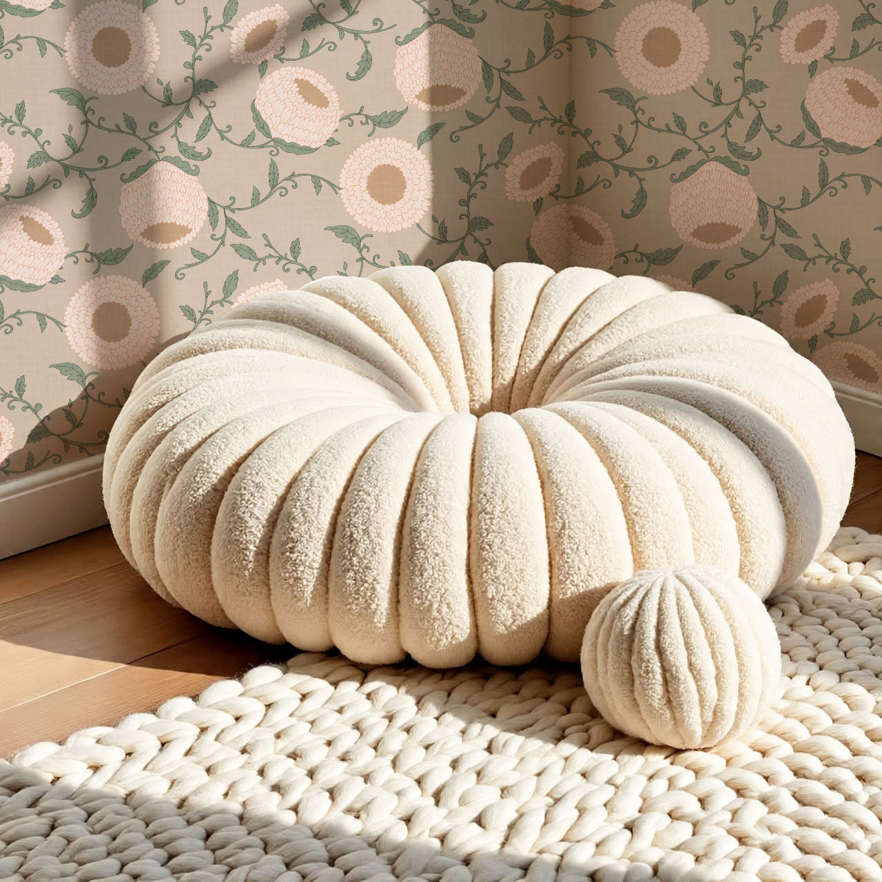 Nora Woodblock Peony Blush Wallpaper