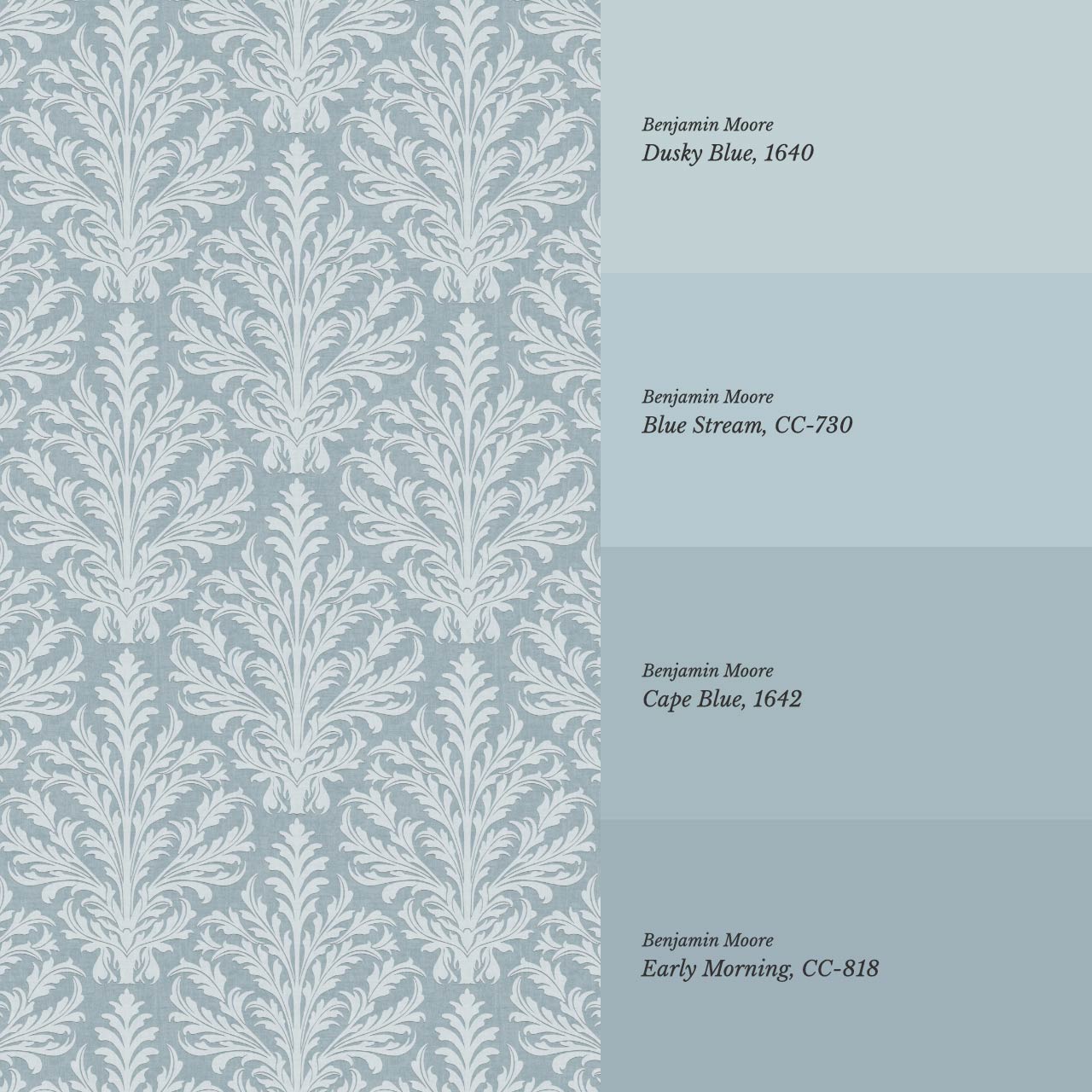 Novalie Diamond Damask Blue Sky Wallpaper