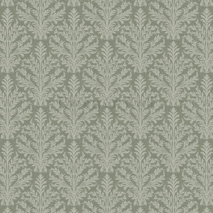 Novalie Diamond Damask Green Olive Wallpaper