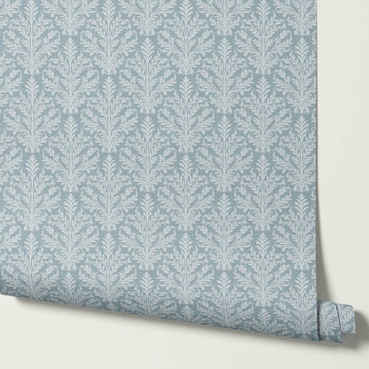 Novalie Diamond Damask Blue Sky Wallpaper