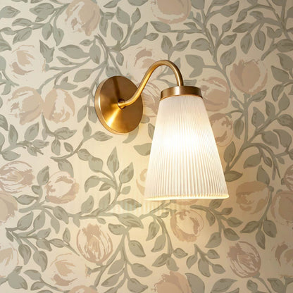 Novus Blooms Sage Bisque Wallpaper