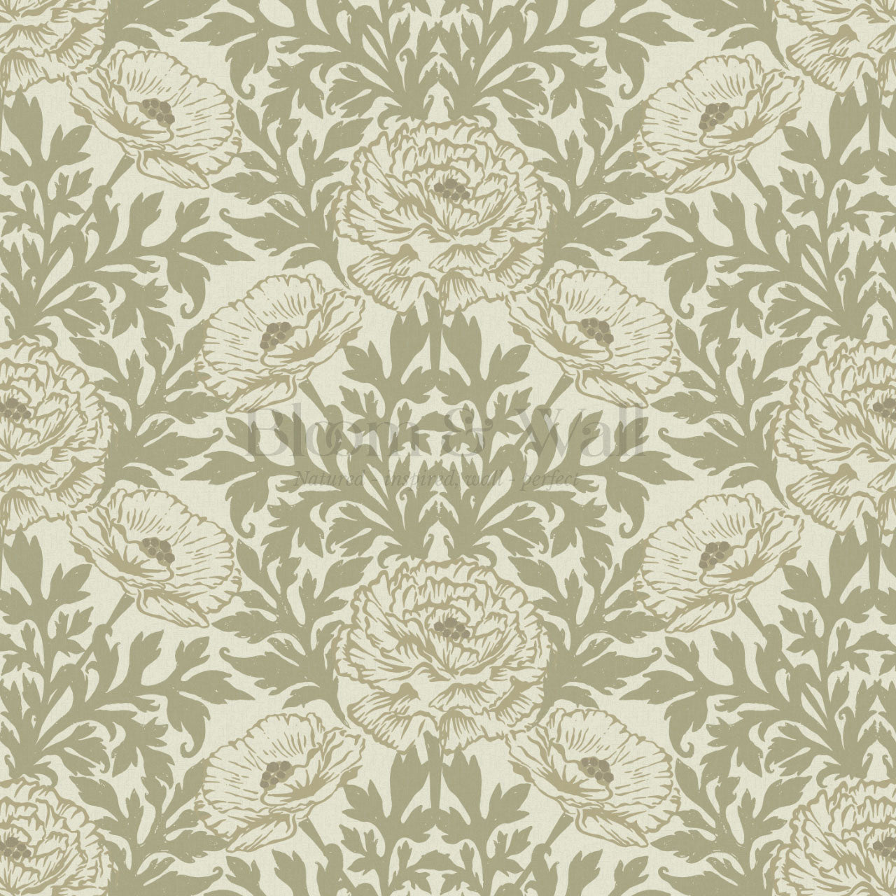 Nyla Blooming Garden Sage Wallpaper
