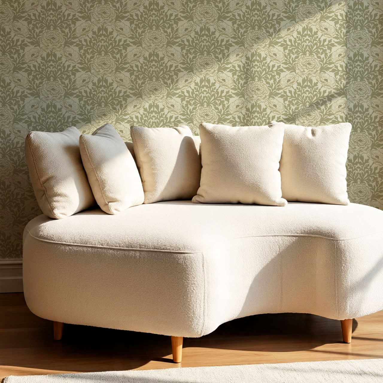 Nyla Blooming Garden Sage Wallpaper
