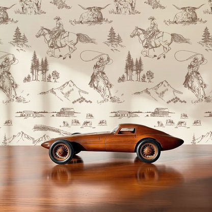 Oakley Cowboy Country Saddle Toile Wallpaper