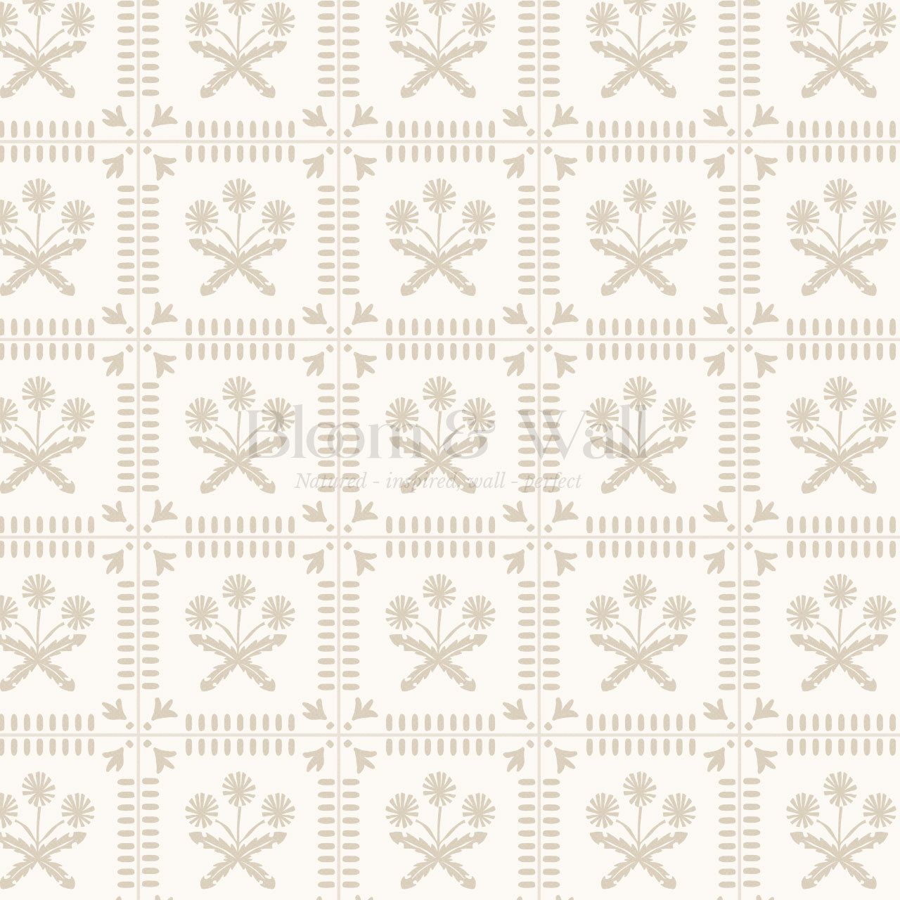 Octavie Dandelion Beige Wallpaper