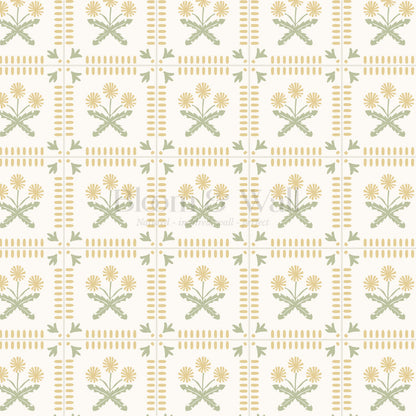 Octavie Dandelion Butter Cream Wallpaper