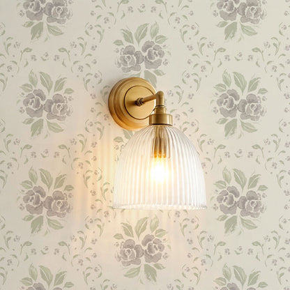 Odelia Large Bloomery Plum Cream Wallpaper