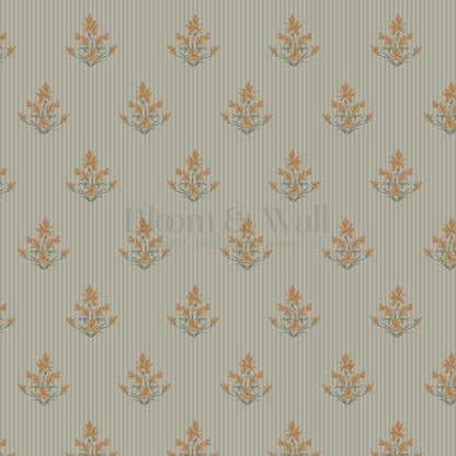 Odette Blooms Sage Wallpaper