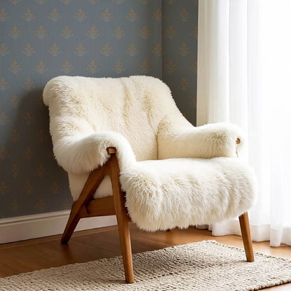 Odette Blooms Slate Blue Wallpaper