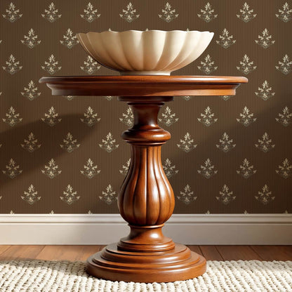 Odette Blooms Mocha Wallpaper