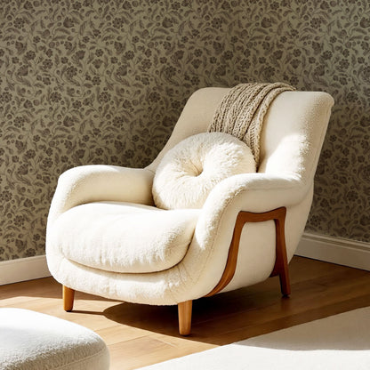Odile Frenchie Blooms Taupe Smoke Wallpaper