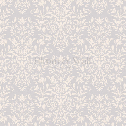 Ofelia Damask French Blue Wallpaper