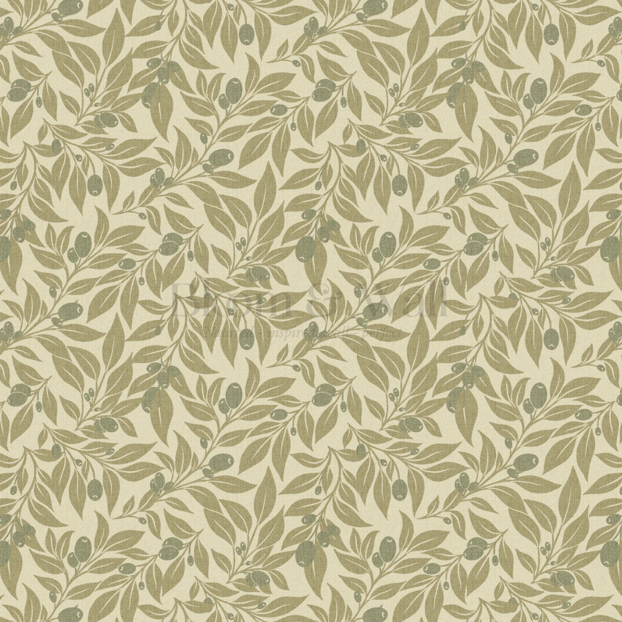 Oliva Vines Green Wallpaper
