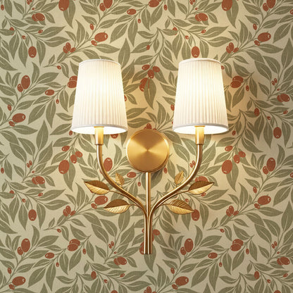 Oliva Vines Rust Wallpaper