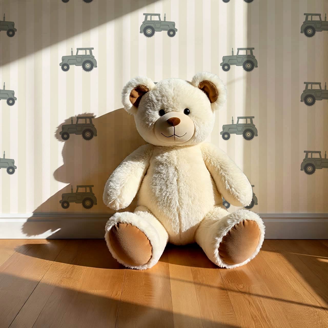 Oliver Tractors Yellow Stripe Green Tractor Wallpaper