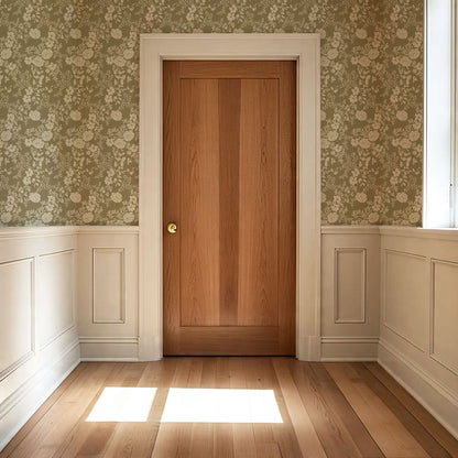 Ottilie Olive Tossed Florals Wallpaper
