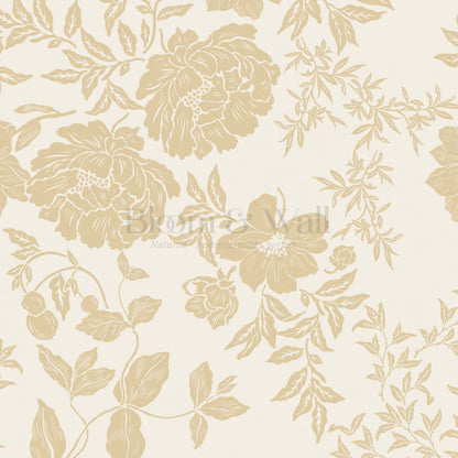 Ottilie Cream Tossed Florals Wallpaper