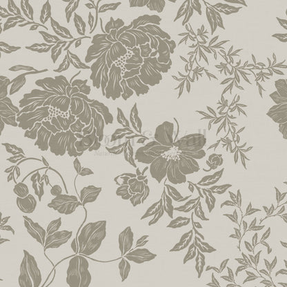 Ottilie Clay Tossed Florals Wallpaper