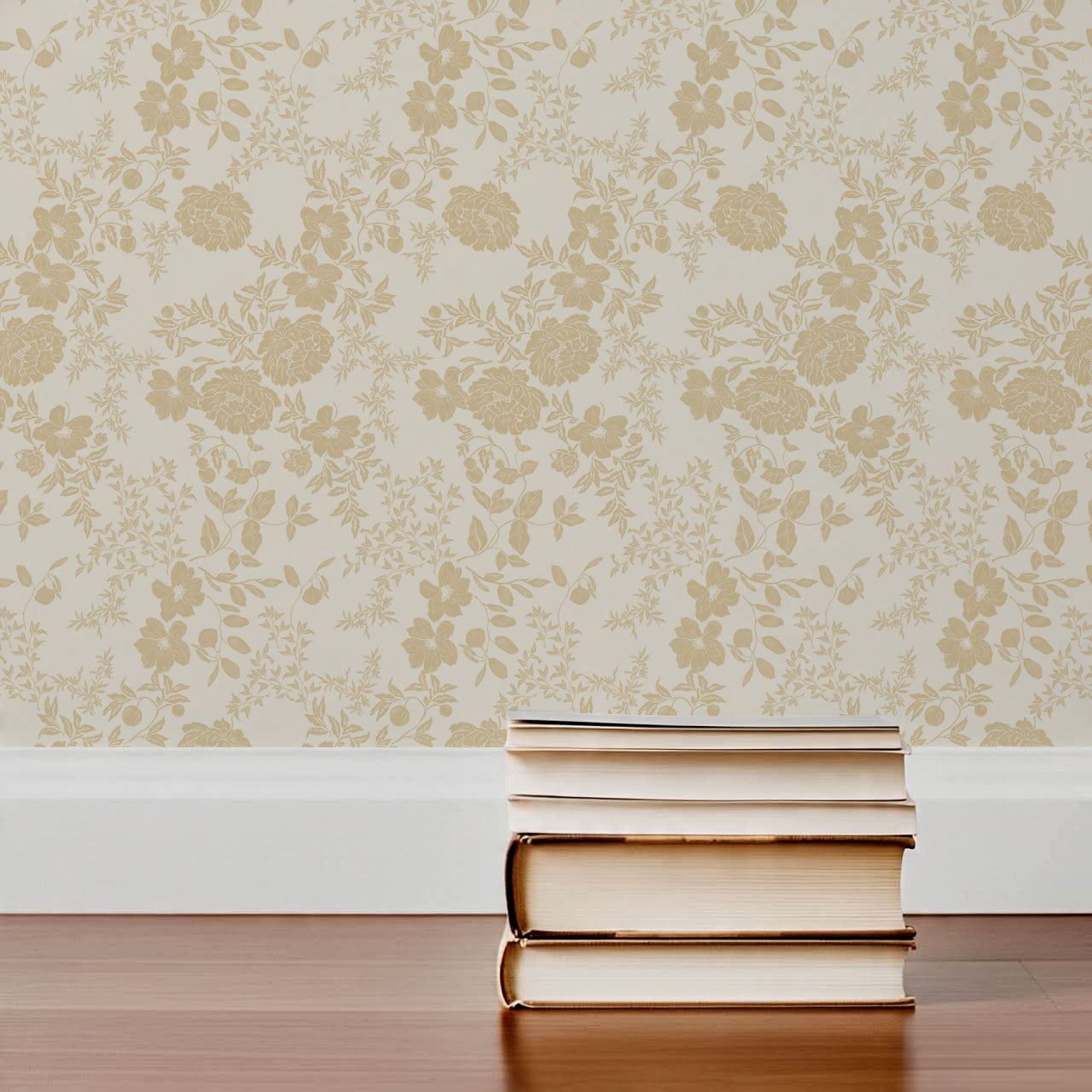 Ottilie Cream Tossed Florals Wallpaper