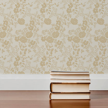 Ottilie Cream Tossed Florals Wallpaper