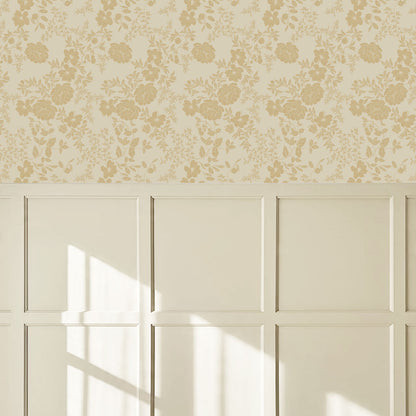 Ottilie Cream Tossed Florals Wallpaper