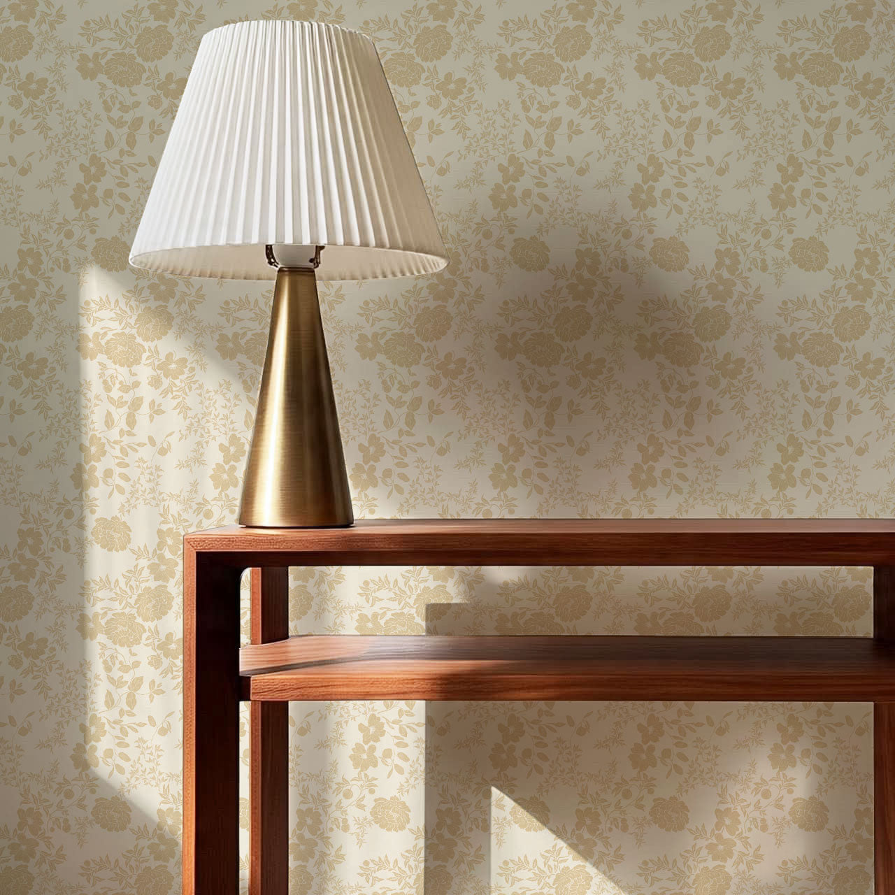 Ottilie Cream Tossed Florals Wallpaper