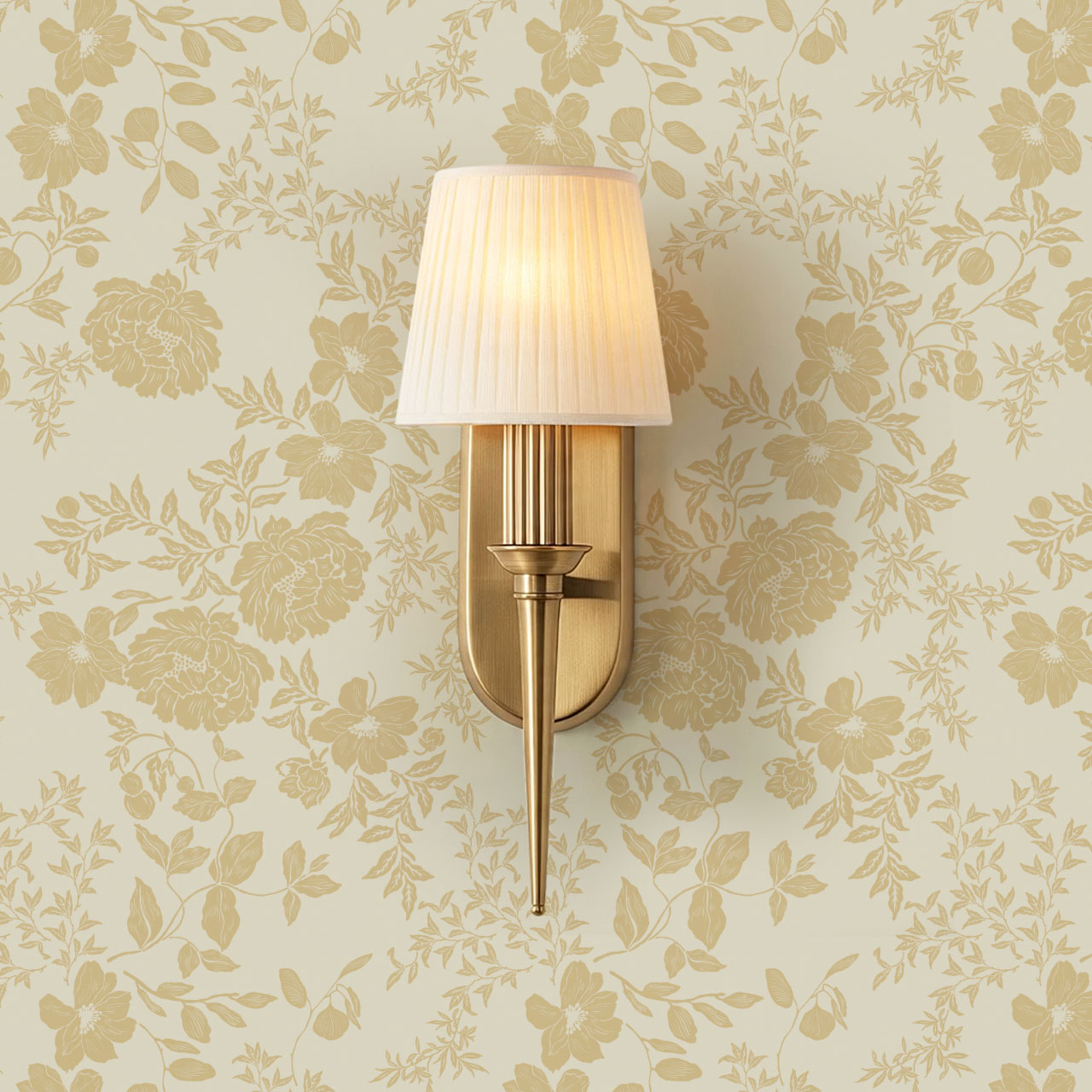 Ottilie Cream Tossed Florals Wallpaper