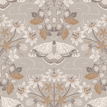 Parker Passionflower Garden Beige Wallpaper