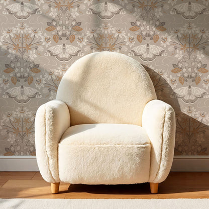 Parker Passionflower Garden Beige Wallpaper