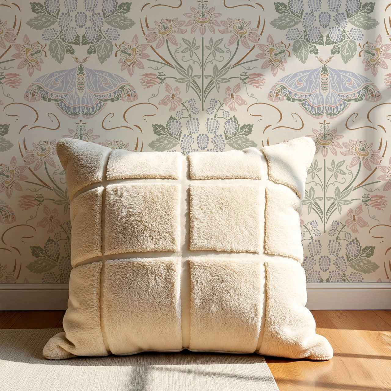Parker Passionflower Garden Pastel Wallpaper