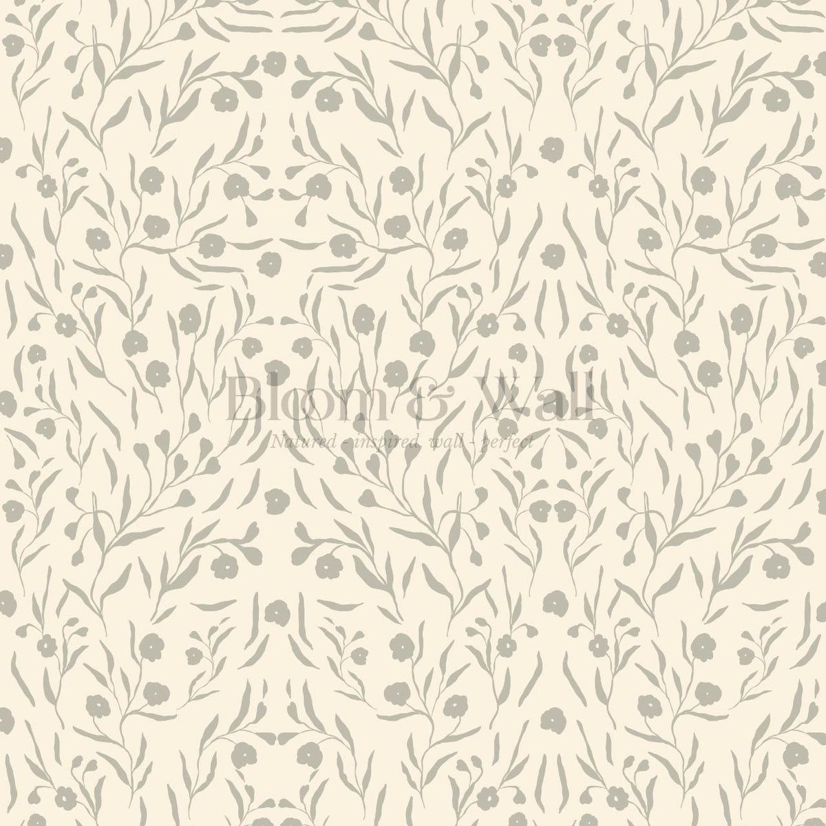 Paula Heritage Floral Butter Stone Wallpaper