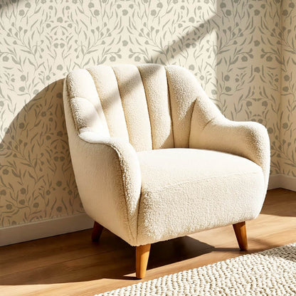 Paula Heritage Floral Butter Stone Wallpaper