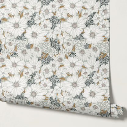 Pauline Daisy Bouquet Sky Wallpaper