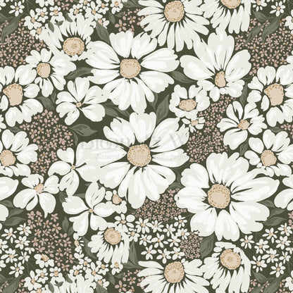 Pauline Daisy Bouquet Forest Wallpaper