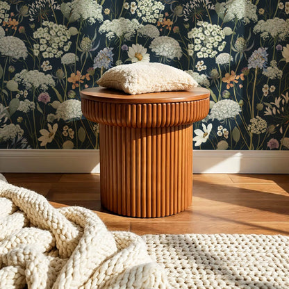 Perlette Wildflower Whisper Navy Wallpaper