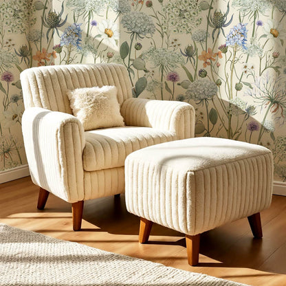 Perlette Wildflower Whisper Cream Wallpaper
