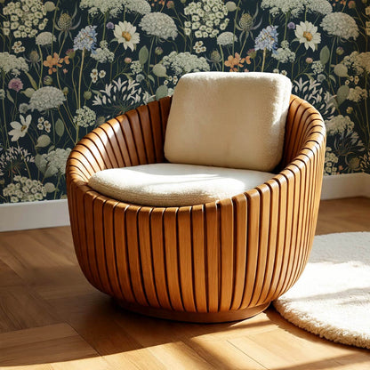 Perlette Wildflower Whisper Navy Wallpaper